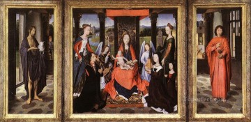 Hans Memling Painting - The Donne Triptych 1475 Netherlandish Hans Memling